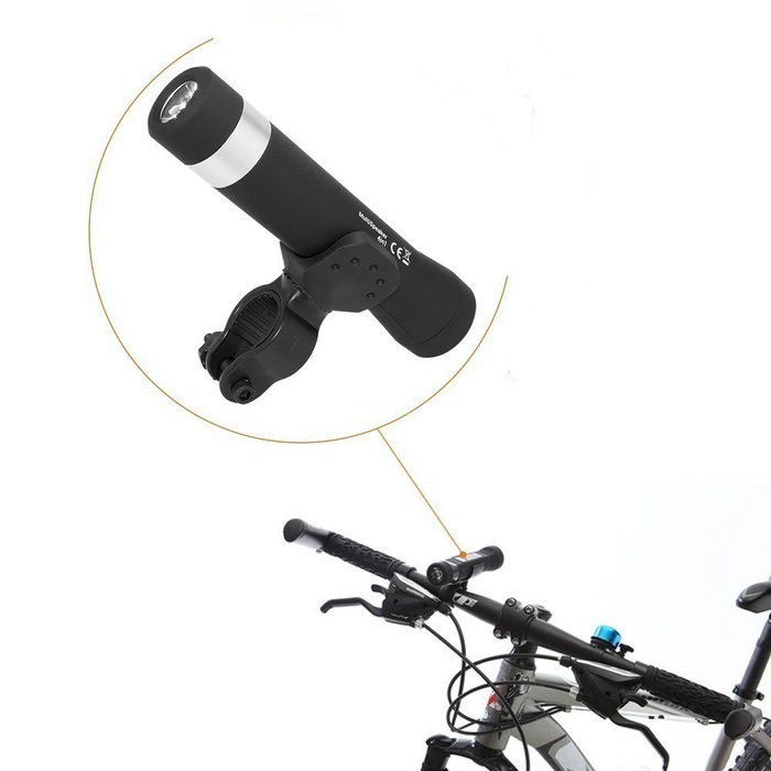 Cocare B04 LED Bluetooth Bicycle Flashlight With Speaker Phone TF Card Music Playback And SOS Distress Singal...