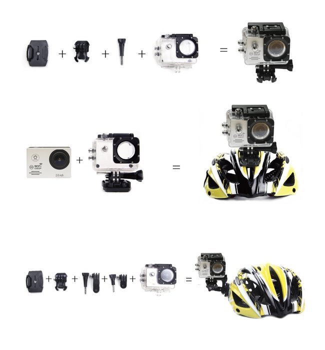 Olatec Sj7000 Waterproof Wifi Sports Camera 1080p Wvga, 2.0 Inch LCD 170&deg; Wide Angle Lens Outdoor Waterproof Hd... N7
