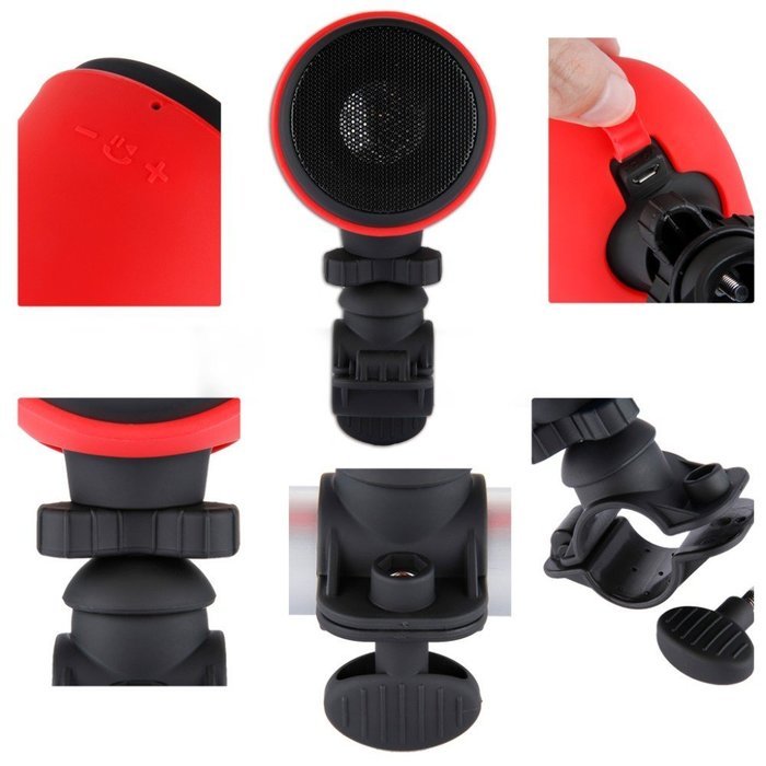 ZhaoCai Portable Wireless Bluetooth Speaker SplashProof Shockproof Adjustable Mount Outdoor Stereo Handsfree With... N3