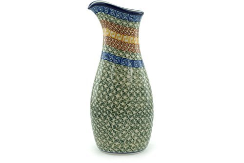 Polish Pottery Pitcher 44 oz Grecian Sea N5