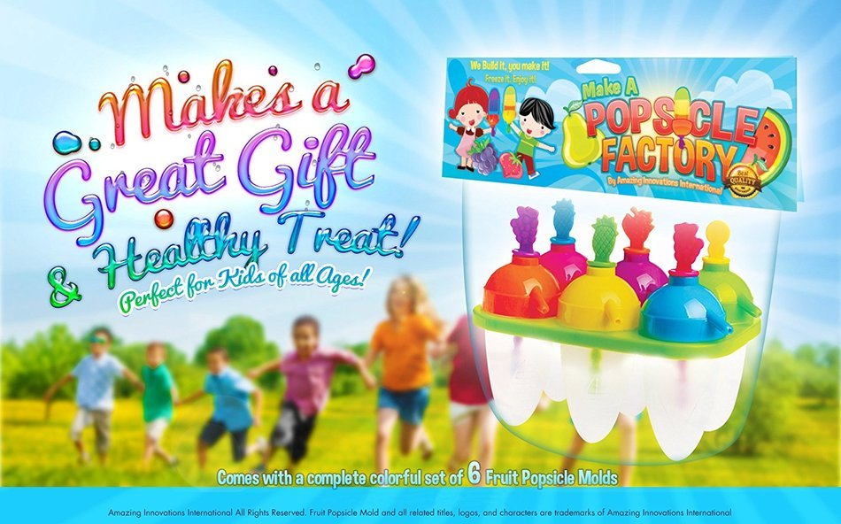 Best Do It Yourself Fruit Popsicle Molds Loved By All Kids - Popsicle Makers Lollipop Candy Chocolate Mold Ice... N3