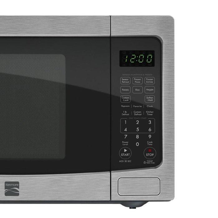 Kenmore 1.2 Cu. Ft. Countertop Microwave W/ EZ Clean Interior Stainless ...