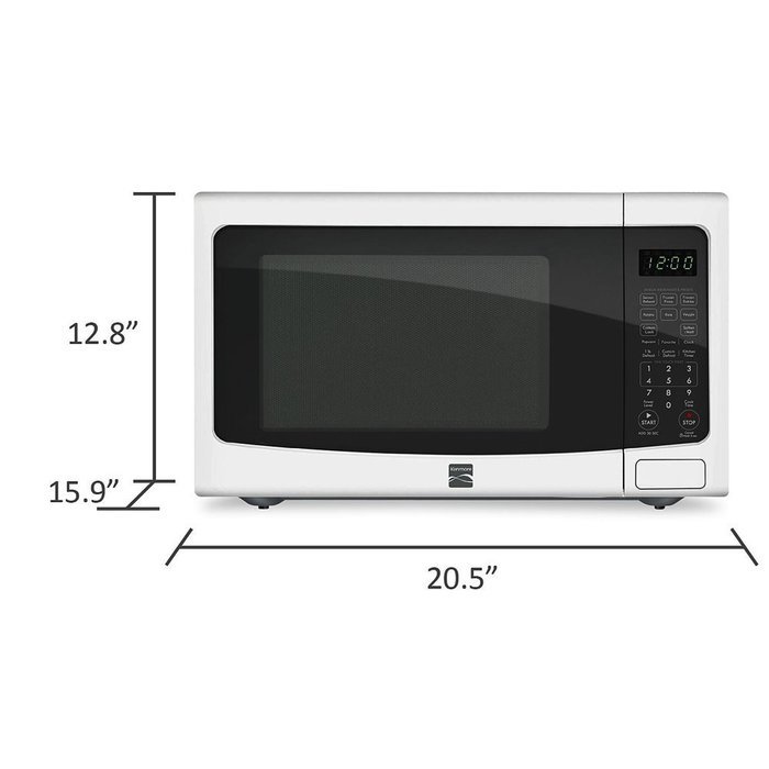 Kenmore 1.2 cu. ft. Countertop Microwave w/ EZ Clean Interior Stainless Steel 72123 N17