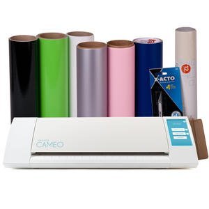 New Silhouette CAMEO 2 Electronic Craft Cutter Deluxe Bundle - Vinyl + Tools