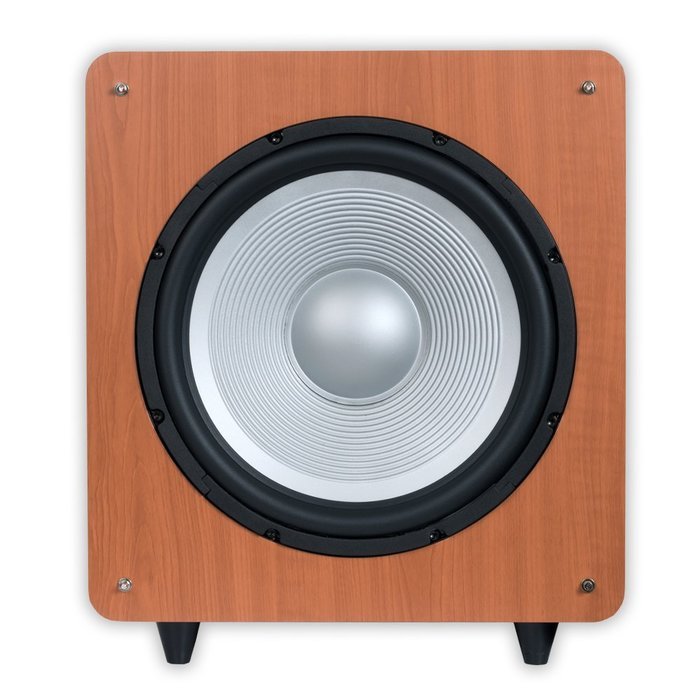 Acoustic Audio CS-PS10-C Front Firing Subwoofer (Cherry) N4
