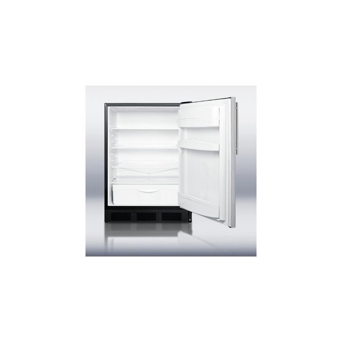Summit FF6BBI7SSHVADA 24" Commercially Approved Undercounter All Refrigerator with 5.5 cu. ft. Capacity Automatic... N4