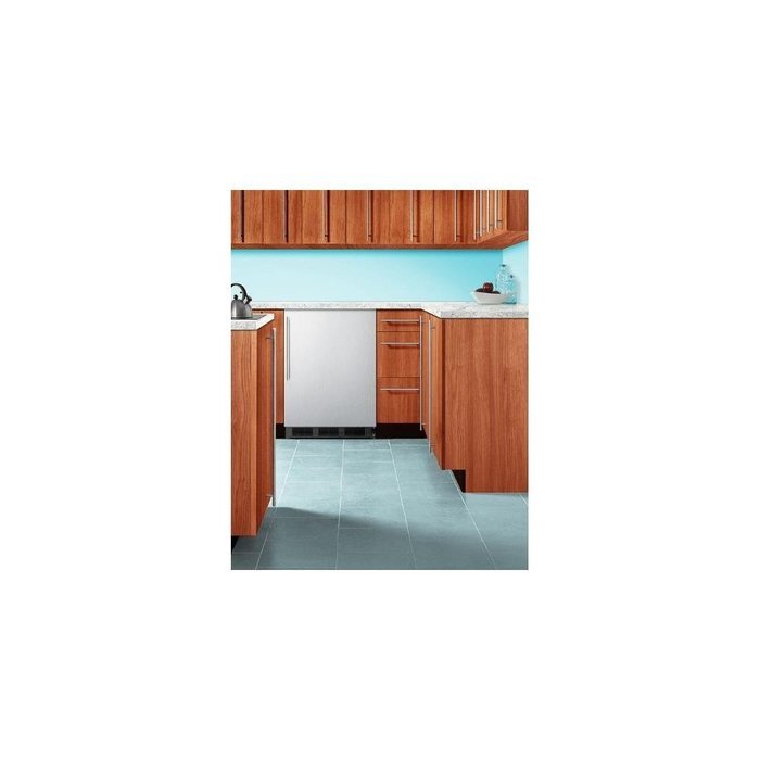 Summit FF6BBI7SSHVADA 24" Commercially Approved Undercounter All Refrigerator with 5.5 cu. ft. Capacity Automatic... N5