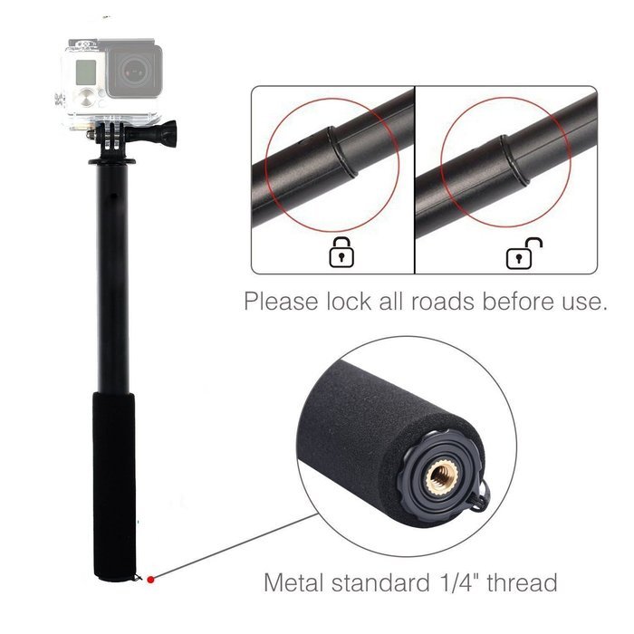 TEKCAM Sport Accessories Kits Bundle for Gopro Hero5 Black DBPOWER EX5000 Lightdow LD4000 Waterproof Action Camera... N6