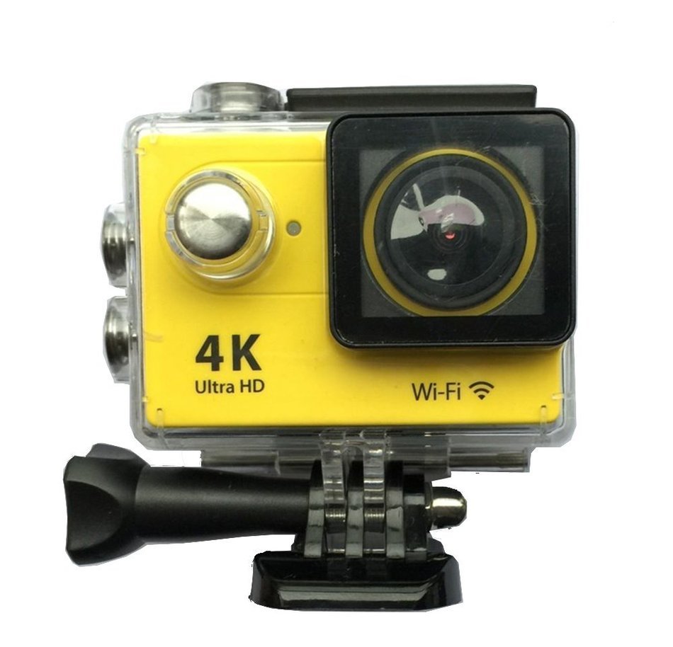 ANNG Sports Action Camera H9 Ultra 4K with wifi underwater Waterproof CAM 170 degree View Angle （yellow） N4