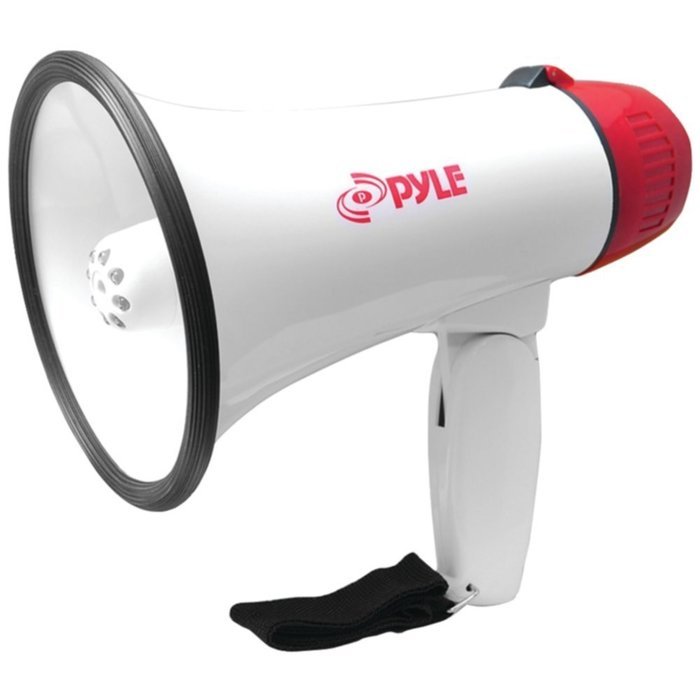 PYLE PRO PMP37LED Mini Compact Megaphone Bullhorn with Siren Alarm & LED Lights Consumer Electronics