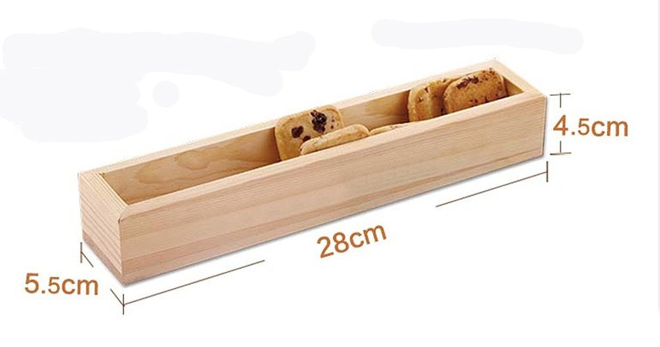 Ryeky New Arrival Baking Tool Cookie Souffle Rectangular Wooden Cookies Shaping Device