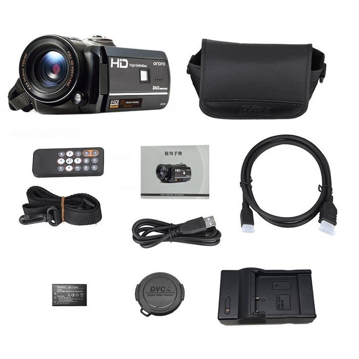 Ordro Full HD Camcorder 1080P Video Recorder (Wi-Fi, Night Vision, 3 ...