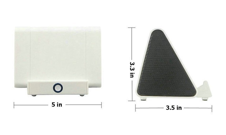 Close Contact Induction Speakers and Phone Support Loudspeakers White