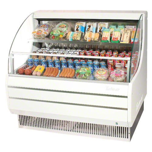 Turbo Air TOM50L 50" Low Profile Display Merchandiser with Modern Design Attractive Glass Sides Environmental...
