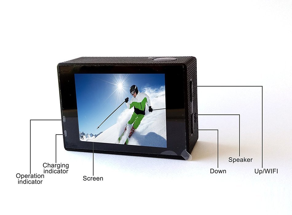 B-Noble 2.0 inch WIFI Full HD Sports Camera 30m Waterproof Action DV Camcorder 170 degree Wide Angle Wi-Fi connection... N5