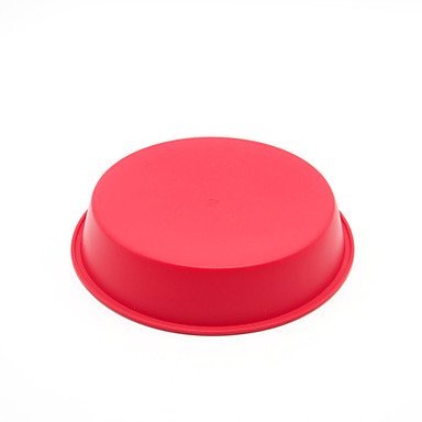 Y&XL&H Baking Silicone 8-Inch Round Cake Pan Baking Mold Non-Stick European-Grade Silicone 8.5 x 1.65-Inches N2