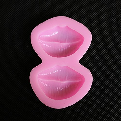 Generic Silicone 3D Lips Shape Silicone Mold for Fondant Cake Mold Bakware Tools Soap Sugar Tool N3