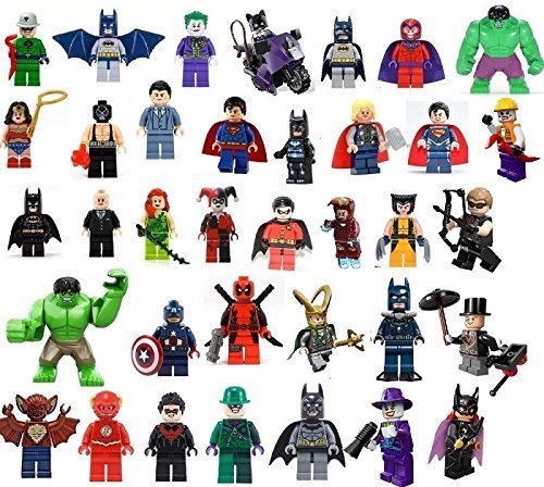 Edible Cupcake Toppers Lego Superheros x 36