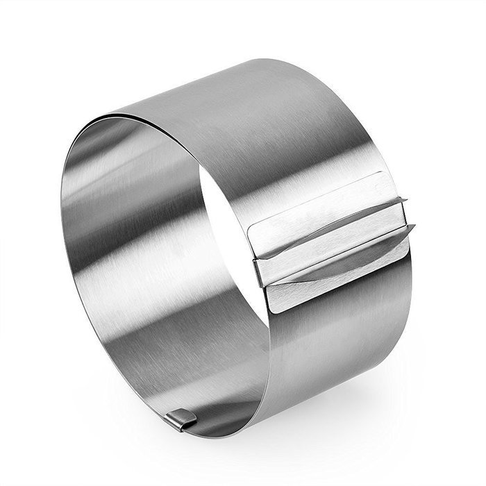 Blacklip Kitchen Pastry Tools Stainless Steel Mousse Cake Ring Mold (9-12" Slicer Ring)