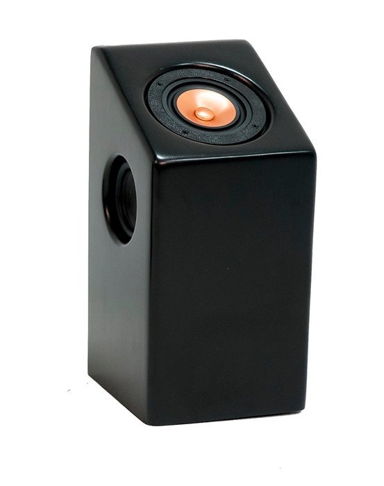 Fyssion D4 with 4" Full Range Driver Pair Matte Black Off-Axis Speakers