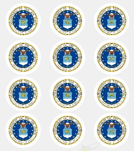 12 - United States Air Force Edible Image Cupcake Toppers N2