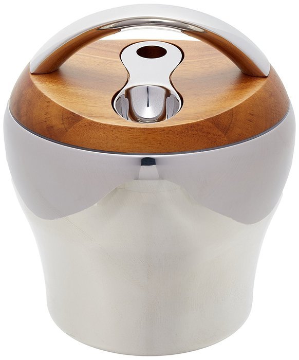 Nambe Bulbo Tea Canister with Scoop, Silver N2