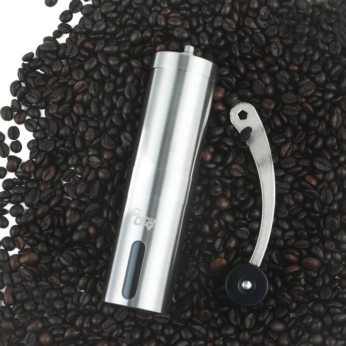 Burr Manual Coffee Grinder Mill - Stainless Steel with Handle - Directions Included N5