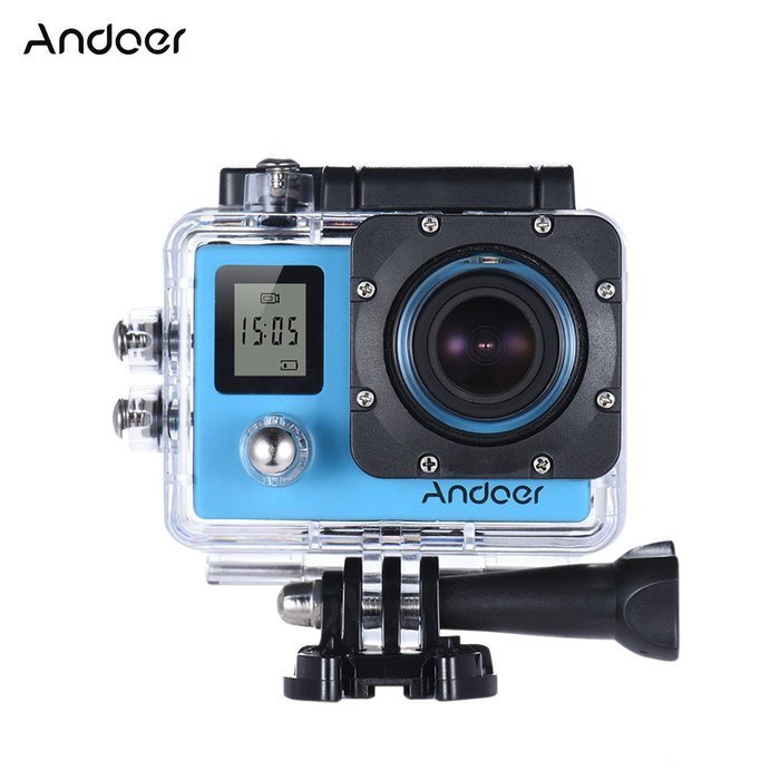 Andoer 4K 30fps/1080P 60fps Full HD 16MP Action Camera Waterproof 30m WiFi 2.0"LCD Sports Helmet Bike DV Cam Camcorder... N23