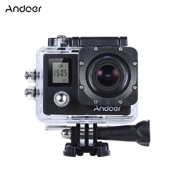 Andoer 4K 30fps/1080P 60fps Full HD 16MP Action Camera Waterproof 30m WiFi 2.0"LCD Sports Helmet Bike DV Cam Camcorder... N24