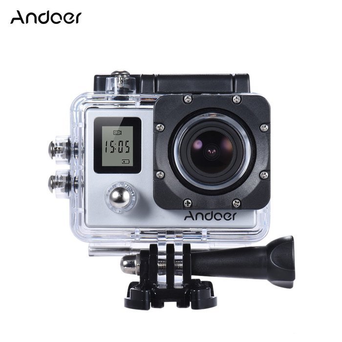 Andoer 4K 30fps/1080P 60fps Full HD 16MP Action Camera Waterproof 30m WiFi 2.0"LCD Sports Helmet Bike DV Cam Camcorder... N25
