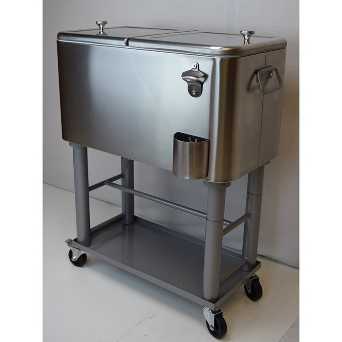 Oakland Living 60 Quart Party Cooler Cart N2