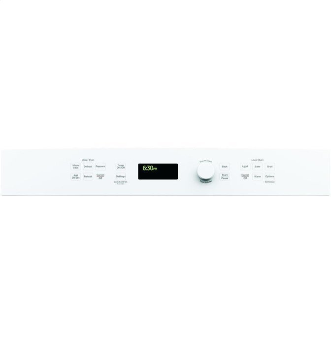 GE JK3800DHWW 27" White Electric Combination Wall Oven