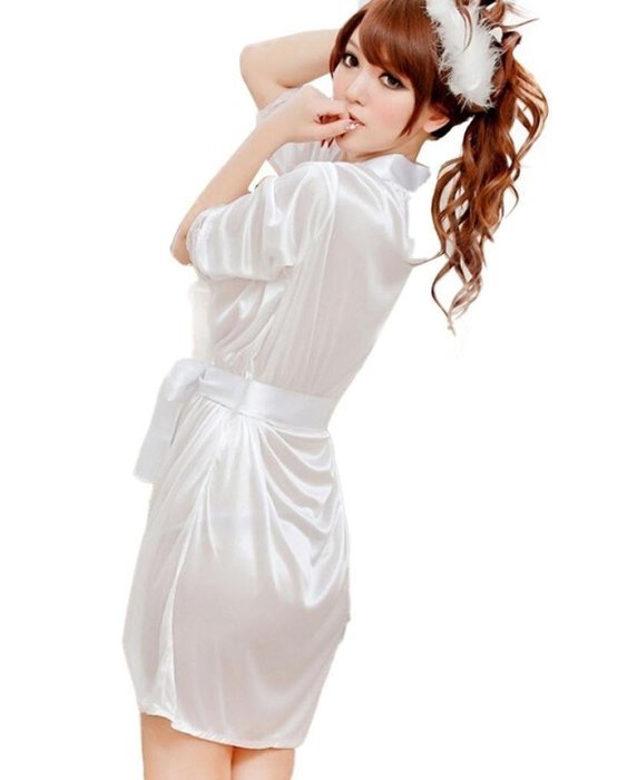 Sleepwear，Beautyvan ComfortableFashion Classic Bathrobe Pure Role-playing Sexy Lingerie Wild Temptation Bathrobe... N11