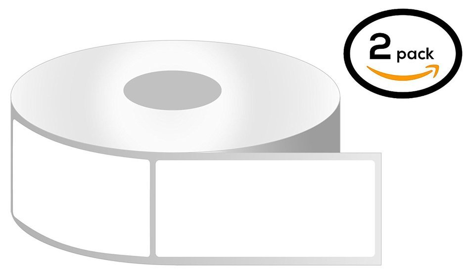 1 Inch Core - 1 x 3 Zebra Compatible Direct Thermal Labels 2 Rolls for Zebra Desktop Printer GC420d GC420t GK420d...