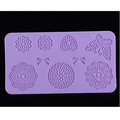 Sher DIY Silicone Cake Mold Chocolate Mold Flower Type Cake Mould Random Color