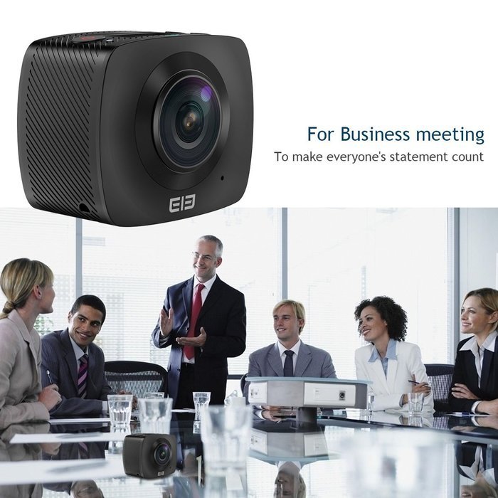 Elephone Elecam Full HD 1080P @30fps Wi-Fi Mini 360 Degree VR Camera Panorama Camera Digital Photography Video... N6