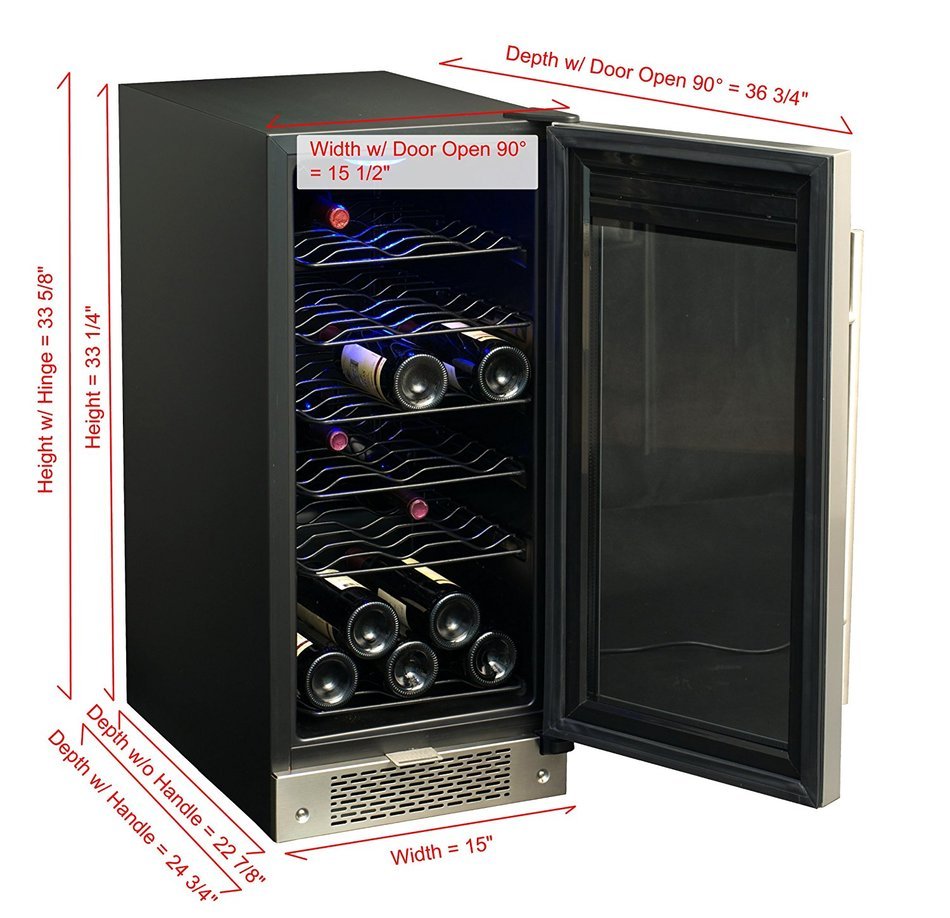 SPT Under Counter Wine/Beverage Cooler, 32 Bottles N2