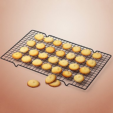 Y&XL&H Retangle Cake Cooling Rack for Cake Bread Cupcake Baking Tool Nonstick Coated Iron Black Color N2
