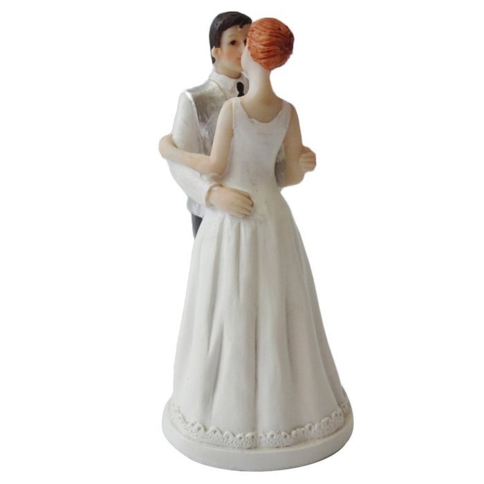GSPORT Wedding Cake Toppers Bride and Groom Resin Dolls Wedding Decoration 20 pieces Design (K) N54