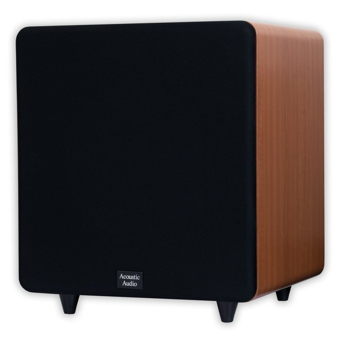 Acoustic Audio CS-PS10-C Front Firing Subwoofer (Cherry) N6