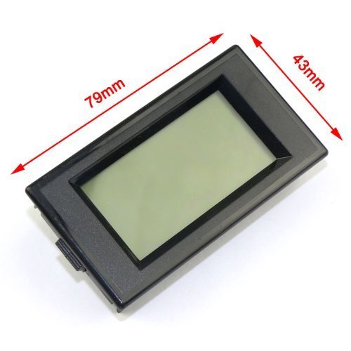 RioRand 0-600A AC Digital Amp Panel Meter Blue LCD High Current Tester, AC/DC 8-12V Powered
