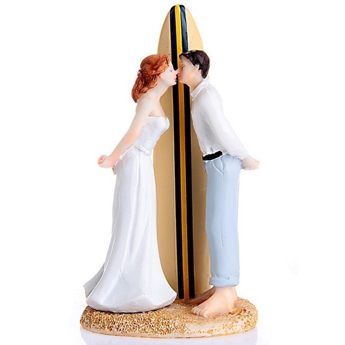 GSPORT Wedding Cake Toppers Bride and Groom Resin Dolls Wedding Decoration 20 pieces Design (K) N58