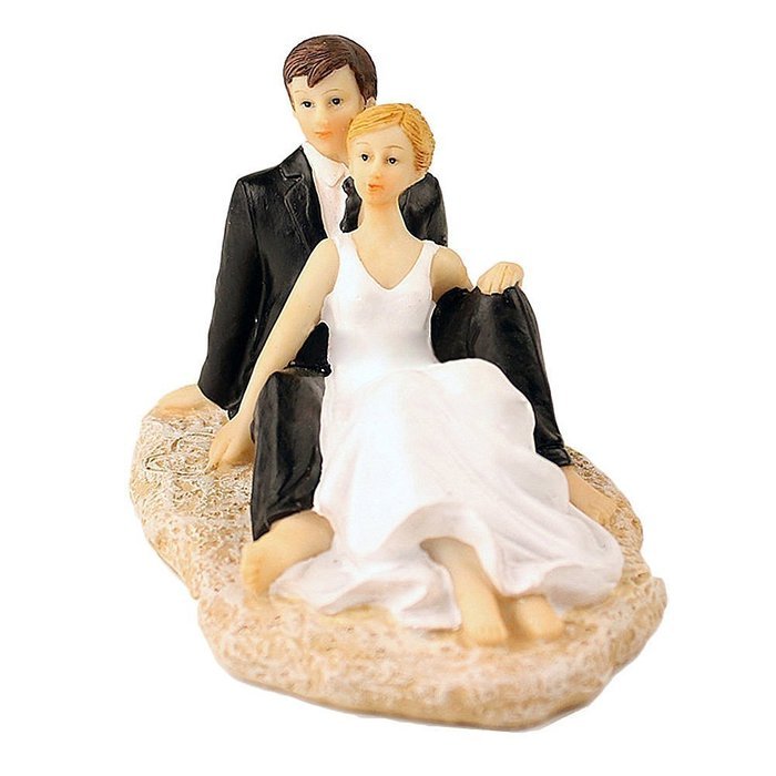 GSPORT Wedding Cake Toppers Bride and Groom Resin Dolls Wedding Decoration 20 pieces Design (K) N60