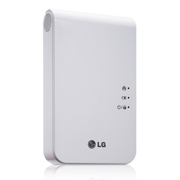New LG Portable Mobile Pocket Photo PD241T Printer [White] (Follow-up model of PD239) Bluetooth Wireless Printing...