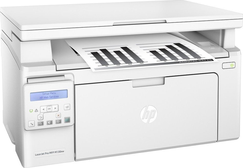 HP - LaserJet Pro MFP M130nw Wireless Black-and-White All-In-One Printer