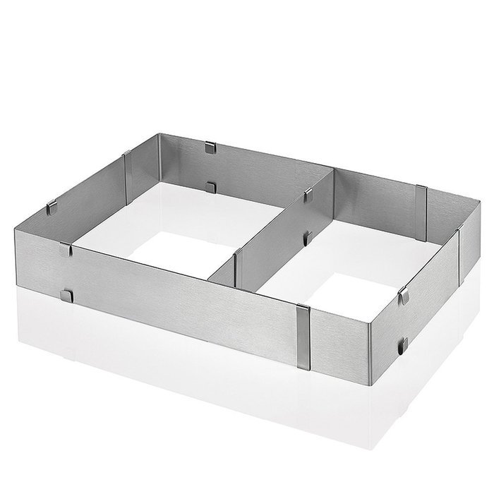 KALREDE Stainless Steel Adjustable Rectangle Mousse Cake Ring Molds Baking Tools N6