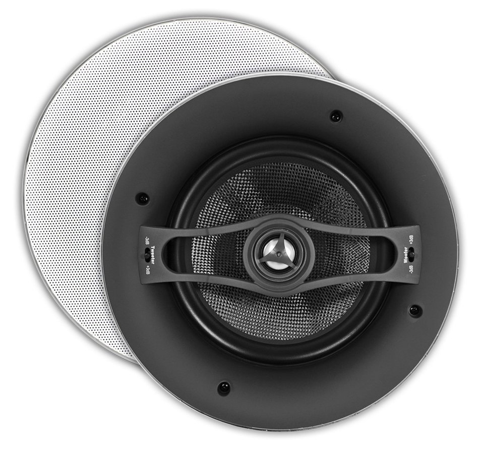 OSD Audio ACE850 8-inch Kevlar 175-Watt Trimless Thin Bezel In-Ceiling Speaker, Pair