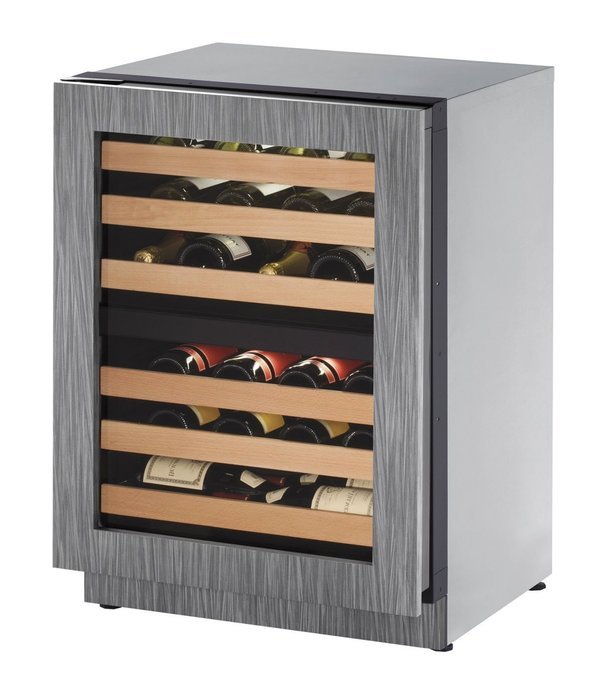 U-Line U2224ZWCINT01A Built-in Wine Storage, 24", Stainless Steel
