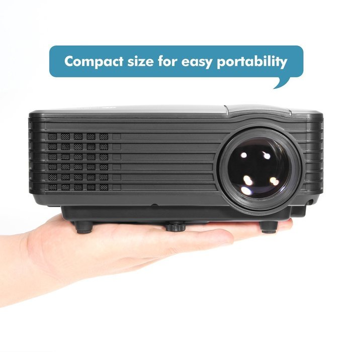 OEM H1 LED LCD (WVGA) Mini Video Projector - US Version (Includes Warranty) - Black (FP8048H1) N5