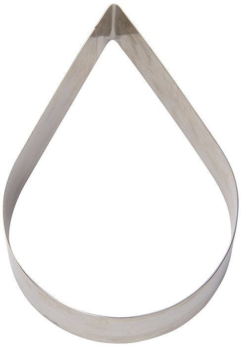 Fat Daddio's Stainless Steel Drop Cake and Pastry Ring, 10 x 7 x 2 N3